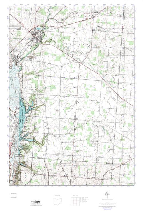 MyTopo Sunbury, Ohio USGS Quad Topo Map