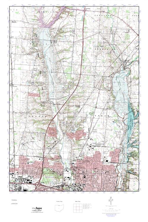MyTopo Galena, Ohio USGS Quad Topo Map