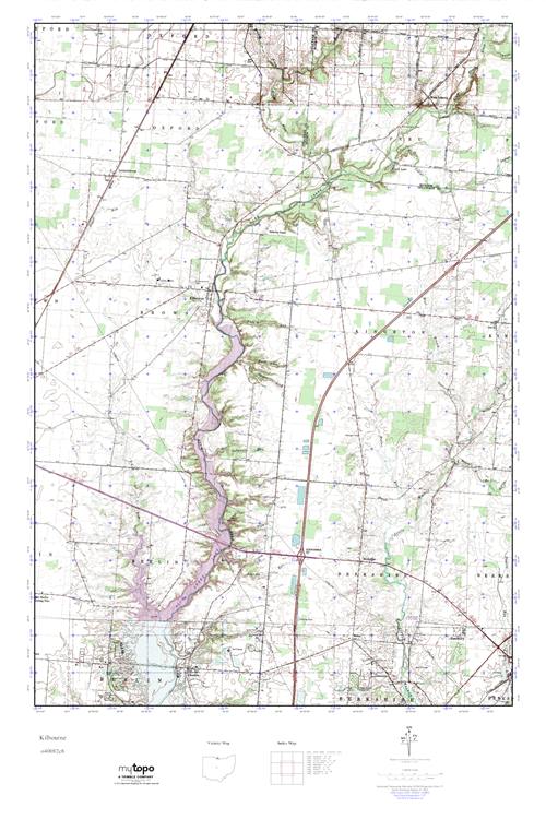MyTopo Kilbourne, Ohio USGS Quad Topo Map