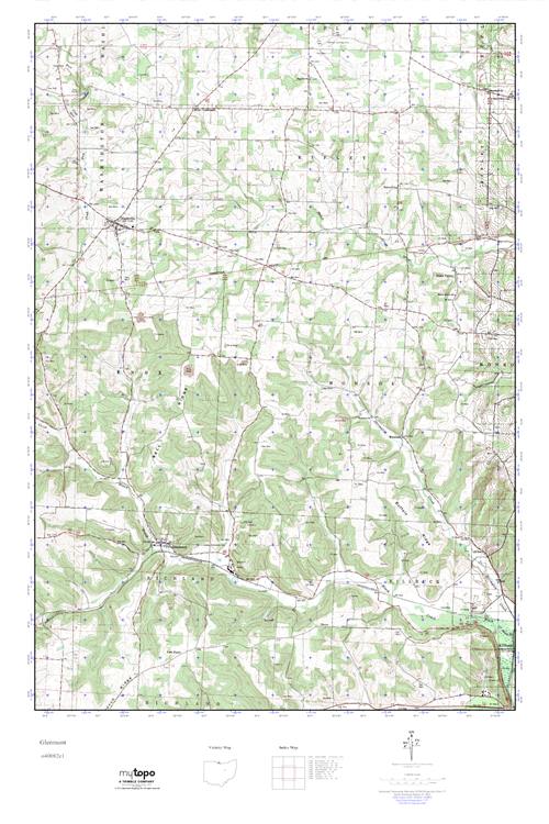 MyTopo Glenmont, Ohio USGS Quad Topo Map