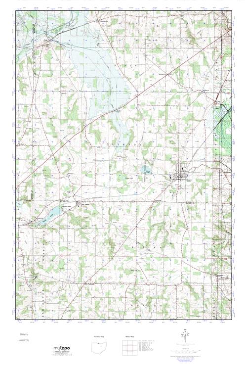 MyTopo Shreve, Ohio USGS Quad Topo Map