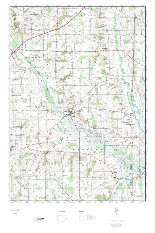 MyTopo Jeromesville, Ohio USGS Quad Topo Map