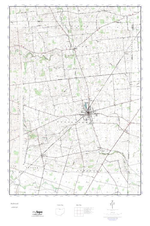 MyTopo Richwood, Ohio USGS Quad Topo Map