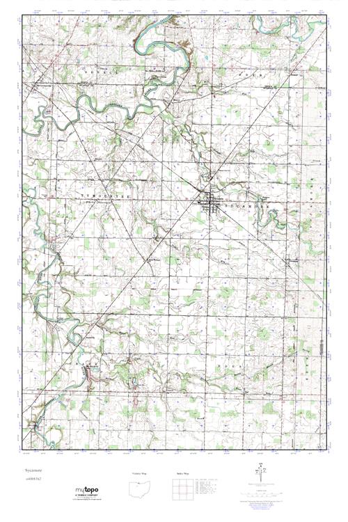 MyTopo Sycamore, Ohio USGS Quad Topo Map
