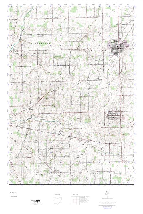 MyTopo Coldwater, Ohio USGS Quad Topo Map