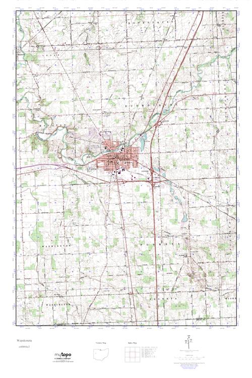 MyTopo Ohio USGS Quad Topo Map