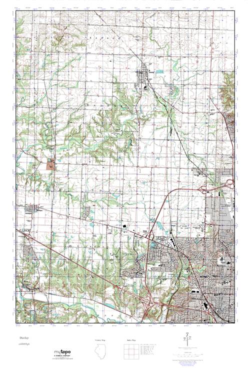 MyTopo Dunlap, Illinois USGS Quad Topo Map