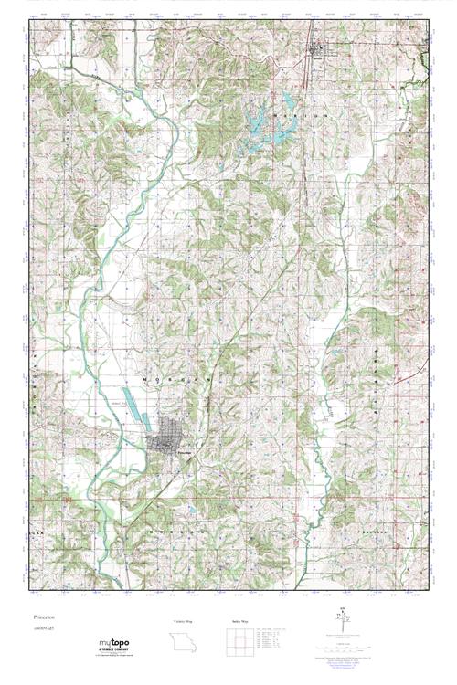 MyTopo Princeton, Missouri USGS Quad Topo Map