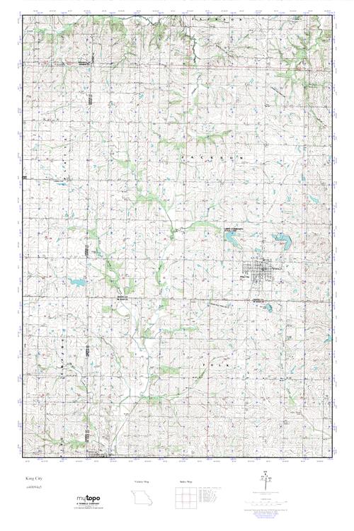 MyTopo King City, Missouri USGS Quad Topo Map