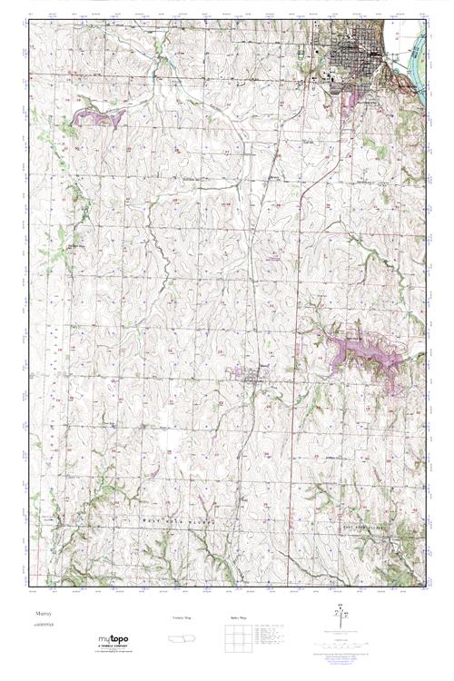 MyTopo Murray, Nebraska USGS Quad Topo Map
