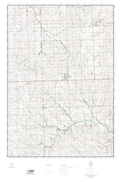 MyTopo Eagle, Nebraska USGS Quad Topo Map
