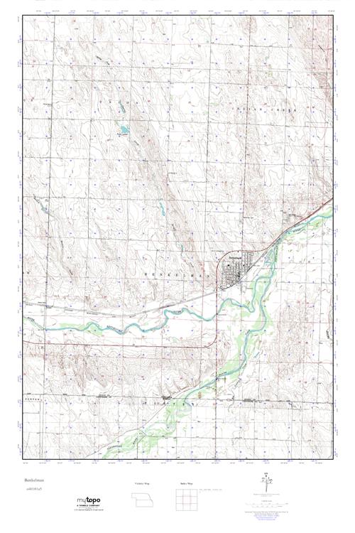 MyTopo Benkelman, Nebraska USGS Quad Topo Map