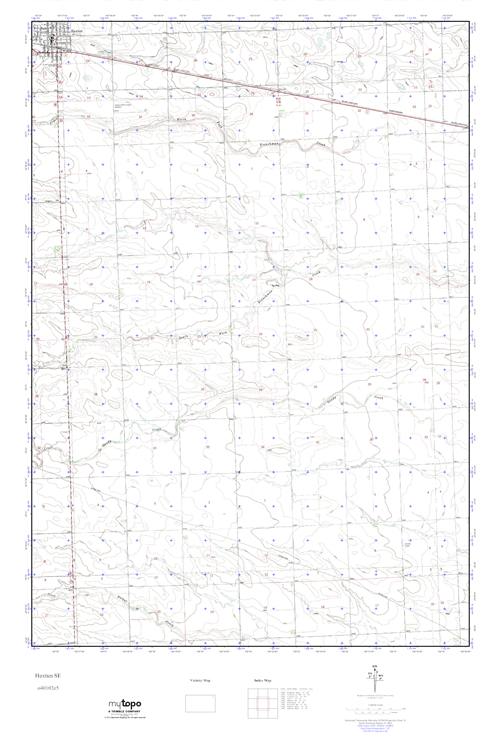MyTopo Haxtun SE, Colorado USGS Quad Topo Map