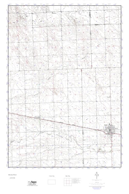 MyTopo Haxtun West, Colorado USGS Quad Topo Map