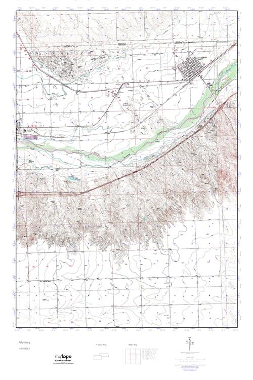 MyTopo Julesburg, Colorado USGS Quad Topo Map