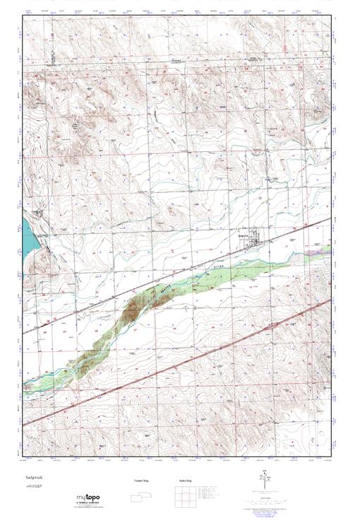 MyTopo Sedgwick, Colorado USGS Quad Topo Map