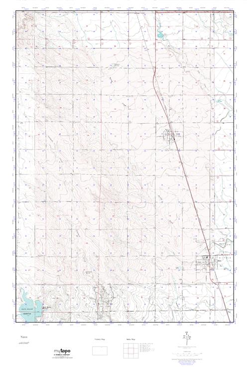 MyTopo Nunn, Colorado USGS Quad Topo Map