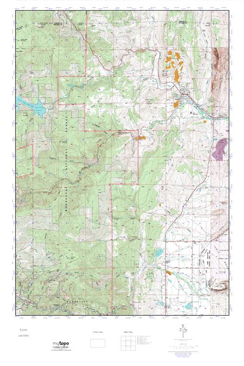 MyTopo Lyons, Colorado USGS Quad Topo Map