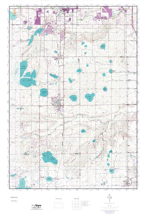 MyTopo Berthoud, Colorado USGS Quad Topo Map