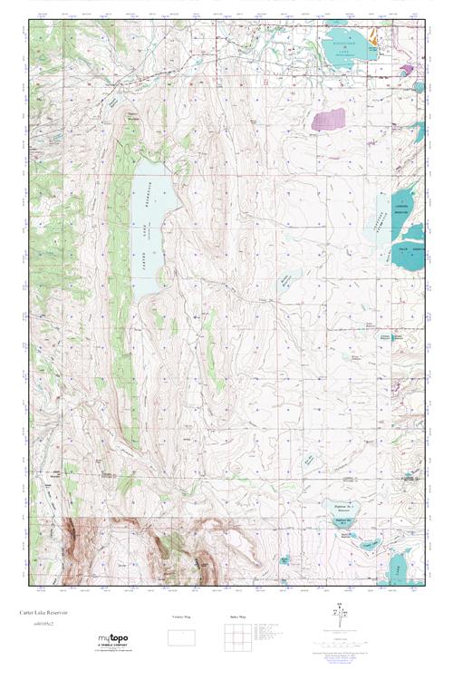 MyTopo Carter Lake Reservoir, Colorado USGS Quad Topo Map