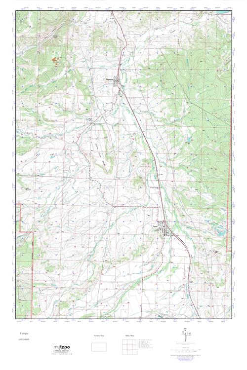 MyTopo Yampa, Colorado USGS Quad Topo Map