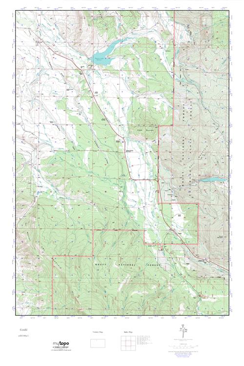 MyTopo Gould, Colorado USGS Quad Topo Map