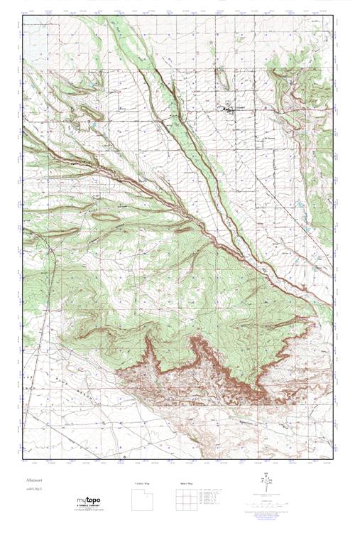 MyTopo Altamont, Utah USGS Quad Topo Map