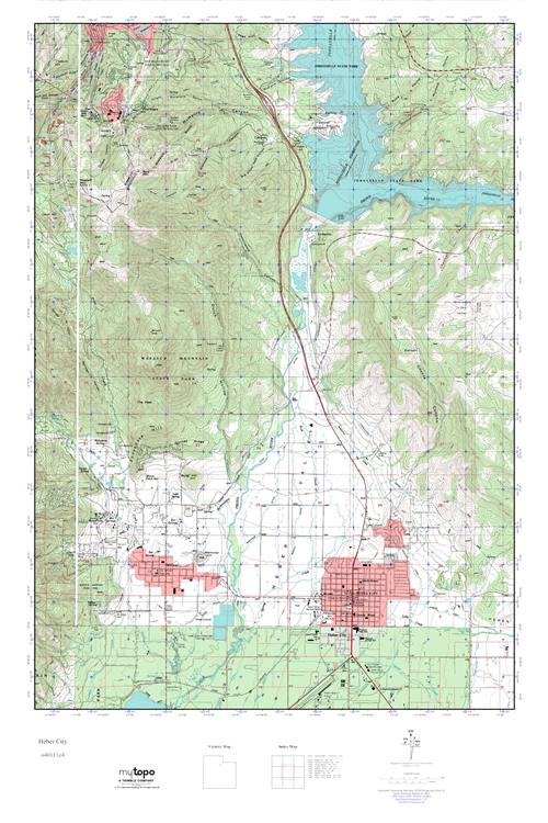 MyTopo Heber City, Utah USGS Quad Topo Map
