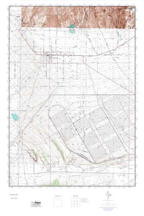 MyTopo Grantsville, Utah USGS Quad Topo Map
