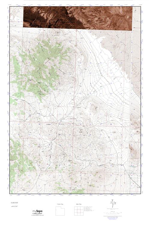 MyTopo Gold Hill, Utah USGS Quad Topo Map