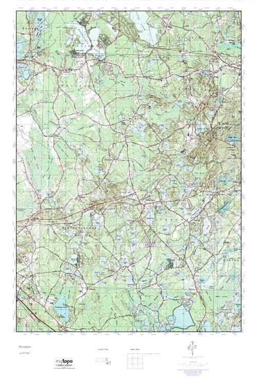 MyTopo Plympton, Massachusetts USGS Quad Topo Map