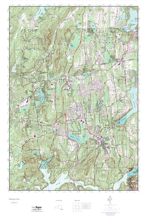 MyTopo Mohegan Lake, New York USGS Quad Topo Map