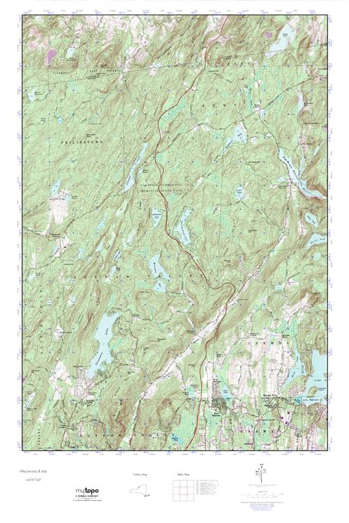 MyTopo Oscawana Lake, New York USGS Quad Topo Map