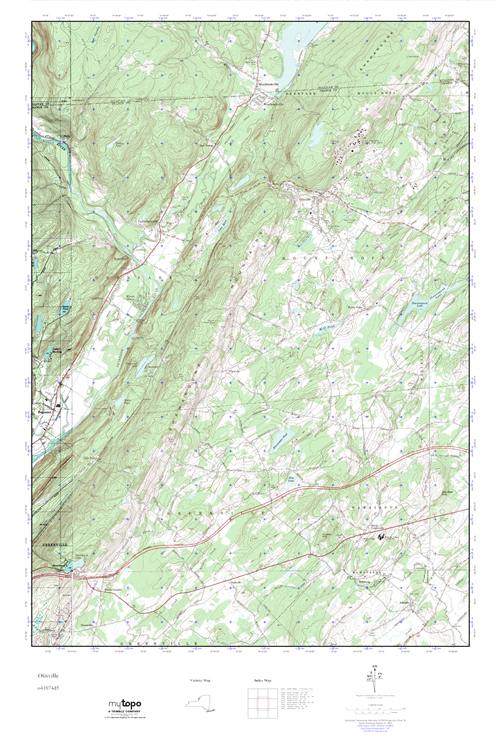 MyTopo Otisville, New York USGS Quad Topo Map