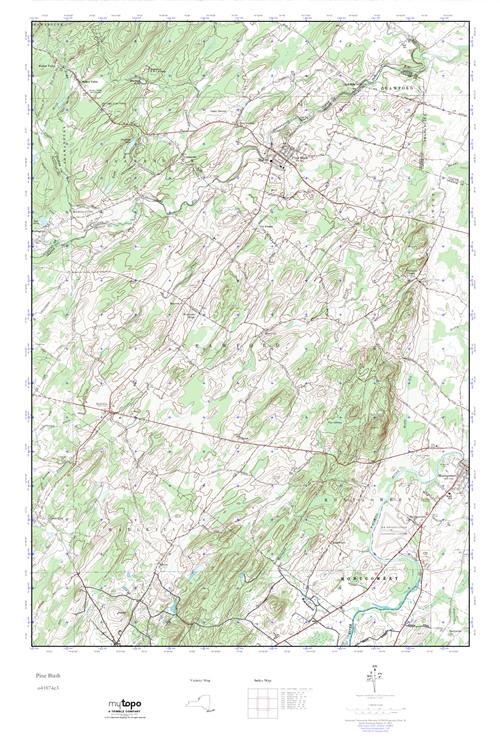 MyTopo Pine Bush, New York USGS Quad Topo Map