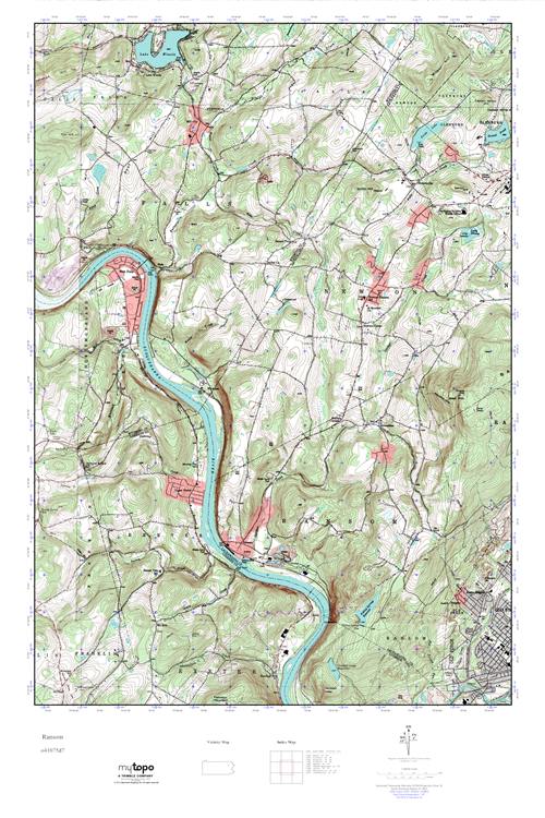 MyTopo Ransom, Pennsylvania USGS Quad Topo Map