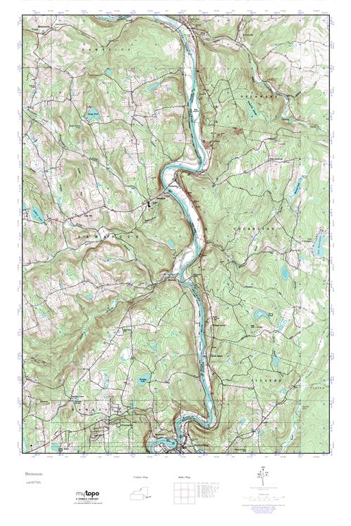 MyTopo Damascus, Pennsylvania USGS Quad Topo Map