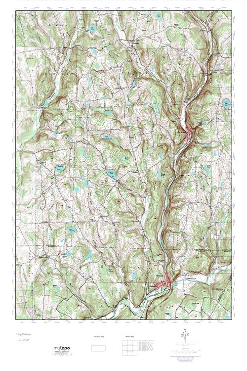 MyTopo Hop Bottom, Pennsylvania USGS Quad Topo Map