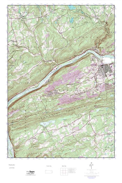 MyTopo Nanticoke, Pennsylvania USGS Quad Topo Map