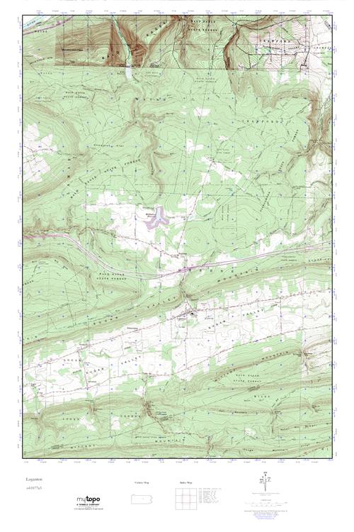 MyTopo Loganton, Pennsylvania USGS Quad Topo Map
