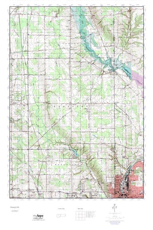 MyTopo Orangeville, Pennsylvania USGS Quad Topo Map