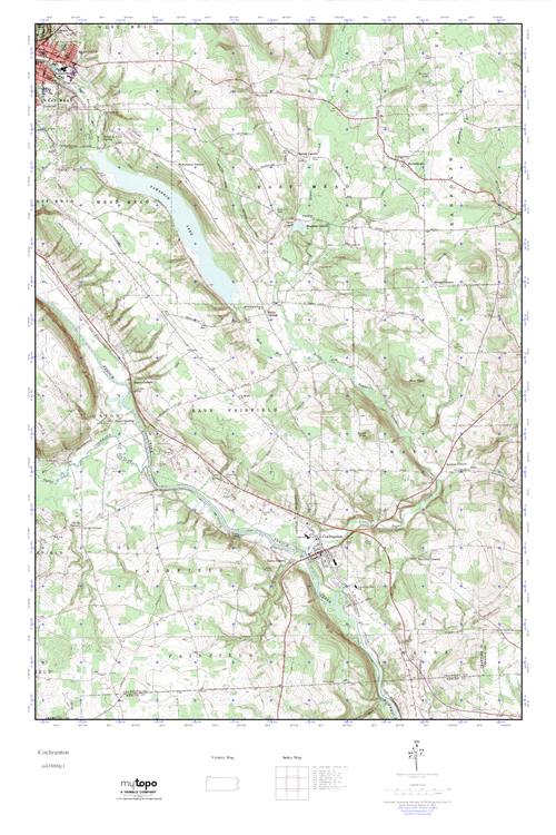 MyTopo Cochranton, Pennsylvania USGS Quad Topo Map
