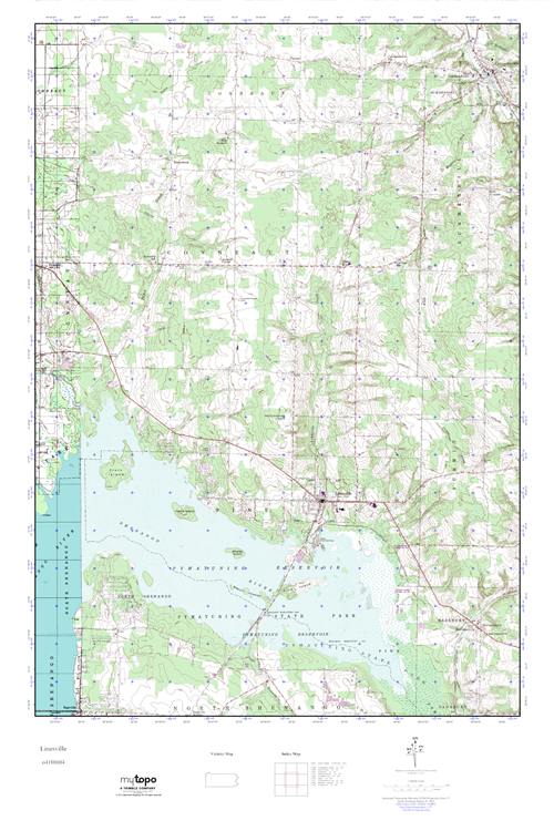 MyTopo Linesville, Pennsylvania USGS Quad Topo Map