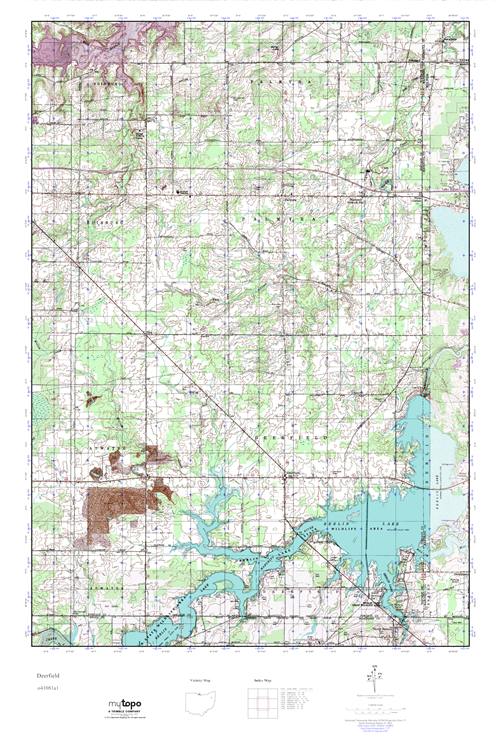MyTopo Deerfield, Ohio USGS Quad Topo Map