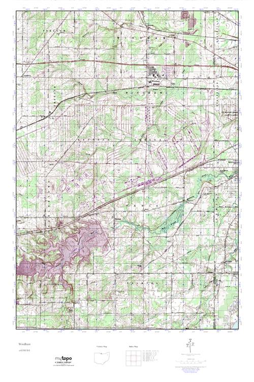 MyTopo Windham, Ohio USGS Quad Topo Map