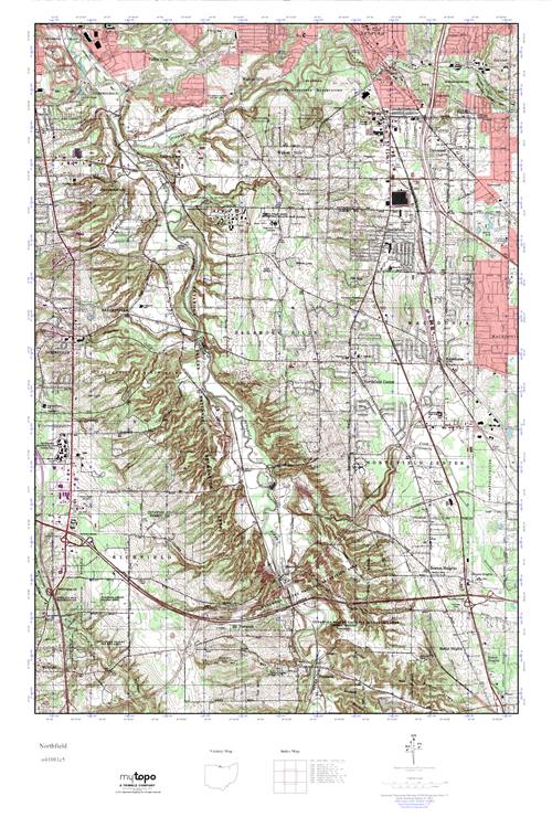MyTopo Northfield, Ohio USGS Quad Topo Map