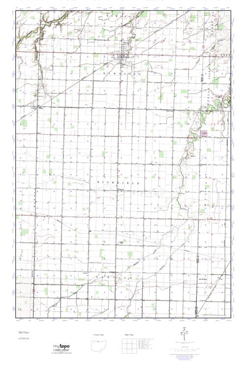 MyTopo McClure, Ohio USGS Quad Topo Map