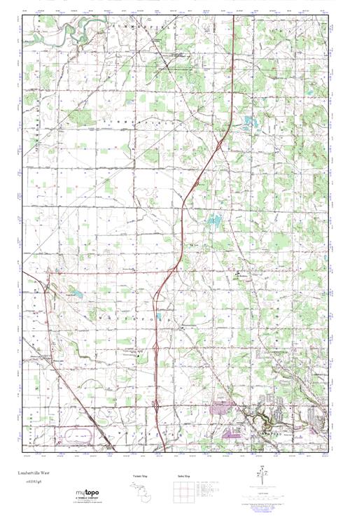 MyTopo Lambertville West, Michigan USGS Quad Topo Map