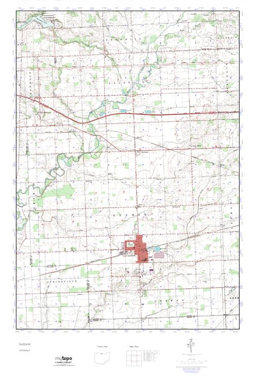 MyTopo Archbold, Ohio USGS Quad Topo Map