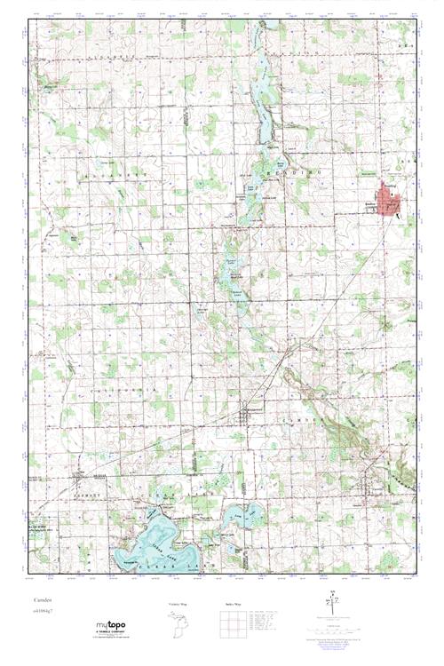 MyTopo Camden, Michigan USGS Quad Topo Map